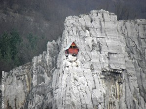 Pared de roca para escalar