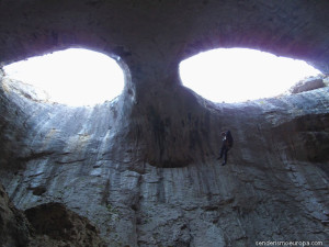 escalada en los ojos de dios