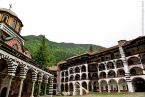 Courtyard of the Rila Orthodox Monastery