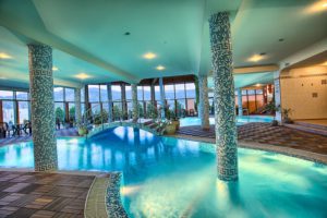 SPA in Velingrad (Bulgaria) overlooking the green mountains